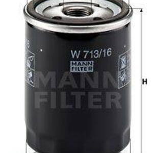 Olejový filtr MANN-FILTER W 713/16