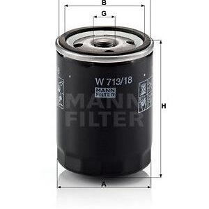 Olejový filtr MANN-FILTER W 713/18