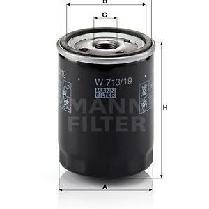 Olejový filtr MANN-FILTER W 713/19