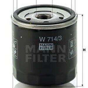 Olejový filtr MANN-FILTER W 714/3