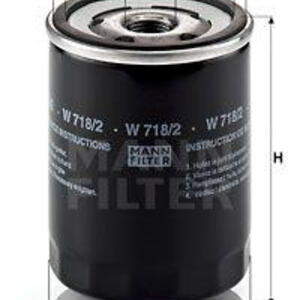Olejový filtr MANN-FILTER W 718/2