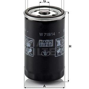 Olejový filtr MANN-FILTER W 719/14