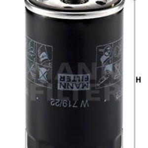 Olejový filtr MANN-FILTER W 719/22
