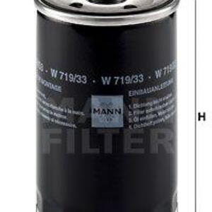 Olejový filtr MANN-FILTER W 719/33