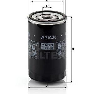 Olejový filtr MANN-FILTER W 719/36