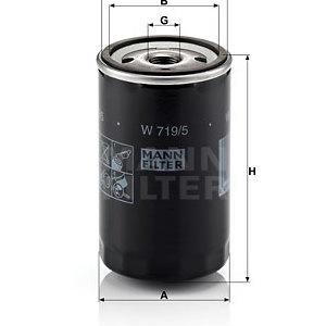 Olejový filtr MANN-FILTER W 719/5