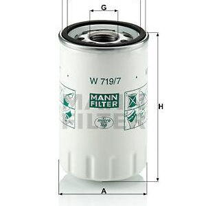 Olejový filtr MANN-FILTER W 719/7