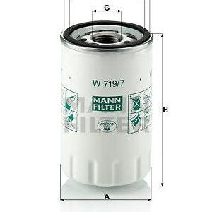 Olejový filtr MANN-FILTER W 719/7