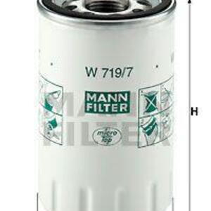 Olejový filtr MANN-FILTER W 719/7 W 719/7