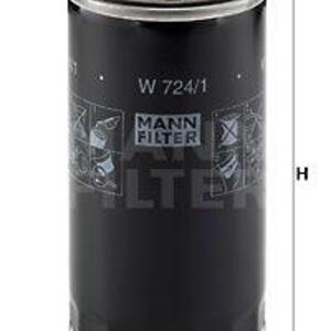 Olejový filtr MANN-FILTER W 724/1