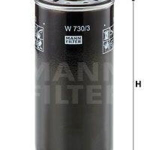 Olejový filtr MANN-FILTER W 730/3 W 730/3