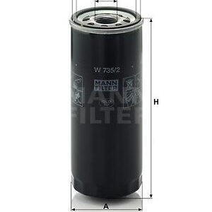 Olejový filtr MANN-FILTER W 735/2