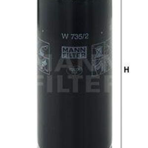 Olejový filtr MANN-FILTER W 735/2 W 735/2