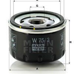 Olejový filtr MANN-FILTER W 75/3 W 75/3
