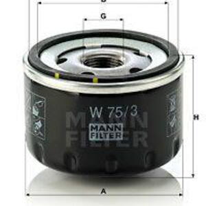 Olejový filtr MANN-FILTER W 75/3
