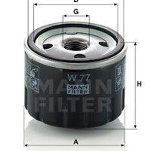 Olejový filtr MANN-FILTER W 77