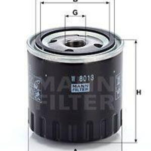 Olejový filtr MANN-FILTER W 8013 W 8013