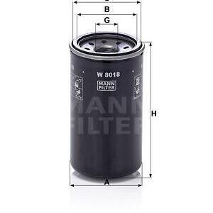 Olejový filtr MANN-FILTER W 8018