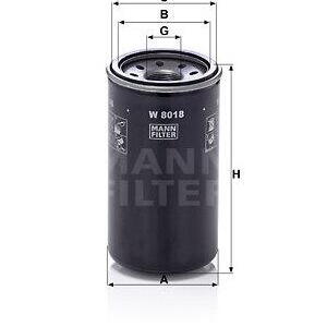 Olejový filtr MANN-FILTER W 8018