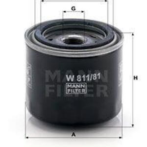 Olejový filtr MANN-FILTER W 811/81