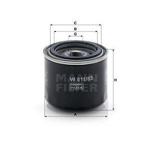 Olejový filtr MANN-FILTER W 811/83