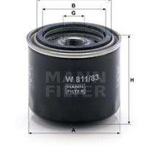 Olejový filtr MANN-FILTER W 811/83