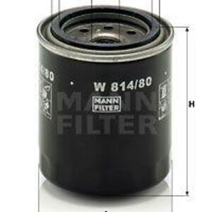 Olejový filtr MANN-FILTER W 814/80
