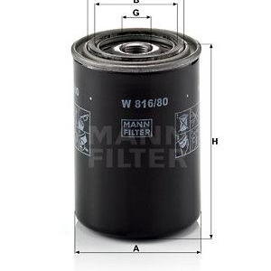 Olejový filtr MANN-FILTER W 816/80