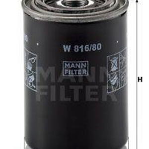 Olejový filtr MANN-FILTER W 816/80