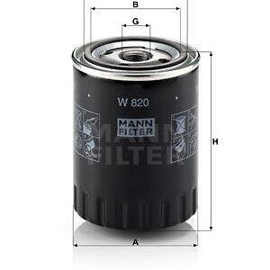 Olejový filtr MANN-FILTER W 820