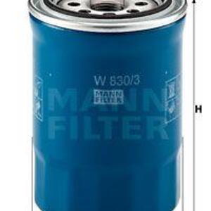 Olejový filtr MANN-FILTER W 830/3