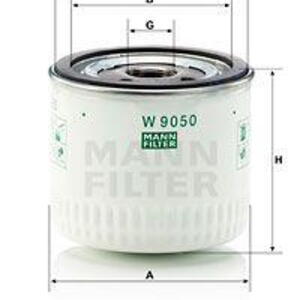 Olejový filtr MANN-FILTER W 9050