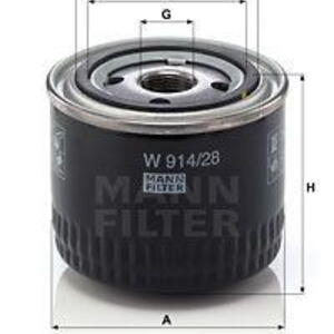 Olejový filtr MANN-FILTER W 914/28