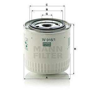 Olejový filtr MANN-FILTER W 916/1