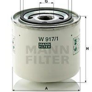 Olejový filtr MANN-FILTER W 917/1
