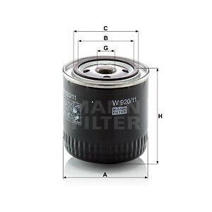 Olejový filtr MANN-FILTER W 920/11