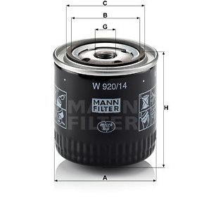 Olejový filtr MANN-FILTER W 920/14