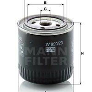 Olejový filtr MANN-FILTER W 920/23 W 920/23