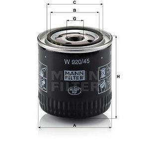 Olejový filtr MANN-FILTER W 920/45