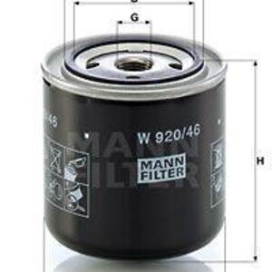 Olejový filtr MANN-FILTER W 920/46