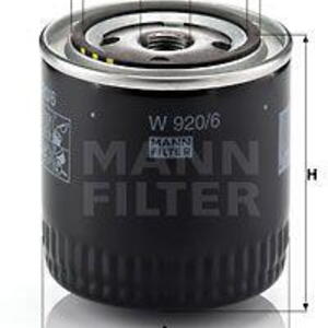 Olejový filtr MANN-FILTER W 920/6 W 920/6