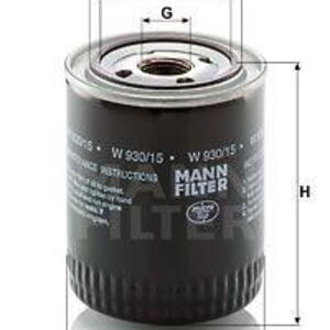 Olejový filtr MANN-FILTER W 930/15