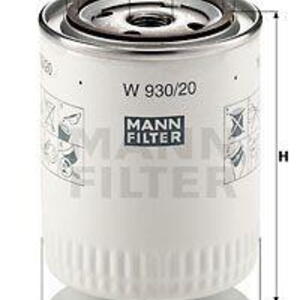 Olejový filtr MANN-FILTER W 930/20