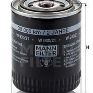 Olejový filtr MANN-FILTER W 930/21 W 930/21