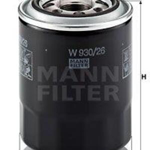 Olejový filtr MANN-FILTER W 930/26