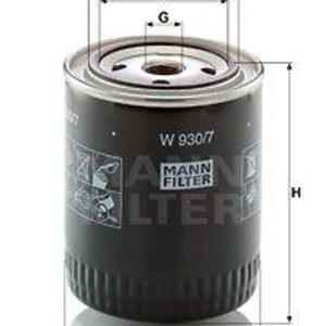Olejový filtr MANN-FILTER W 930/7