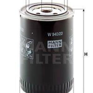 Olejový filtr MANN-FILTER W 940/20 W 940/20