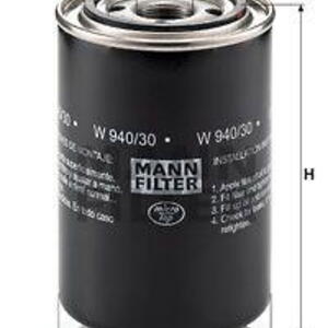 Olejový filtr MANN-FILTER W 940/30 W 940/30