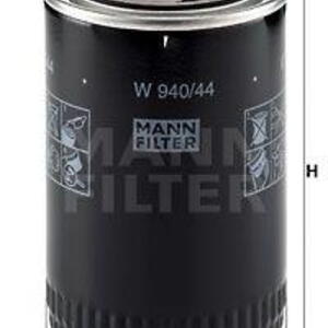 Olejový filtr MANN-FILTER W 940/44