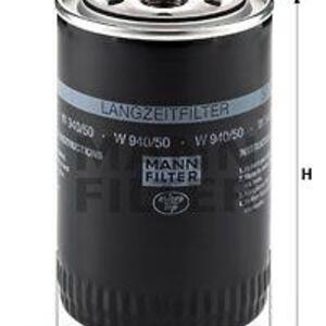 Olejový filtr MANN-FILTER W 940/50